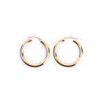 1 INCH GOLD HOOP EARRINGS