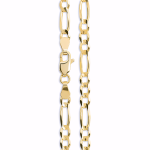 3.8MM FIGARO CHAIN NECKLACE