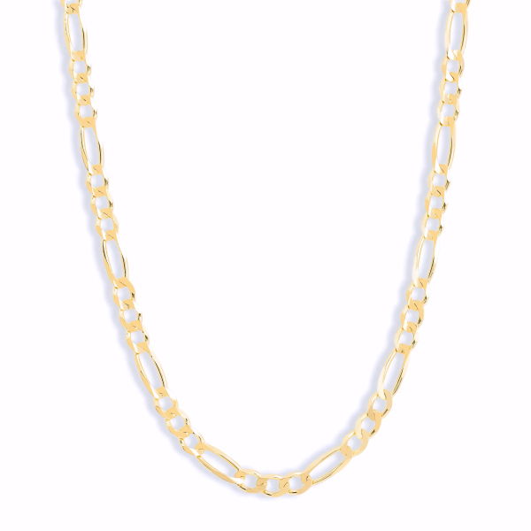 3.8MM FIGARO CHAIN NECKLACE