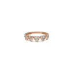 5 Heart Diamond Ring