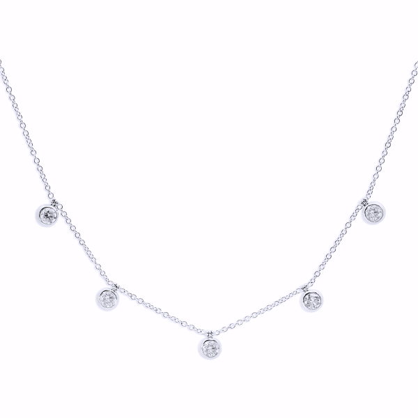 BEZEL SET CHARM NECKLACE