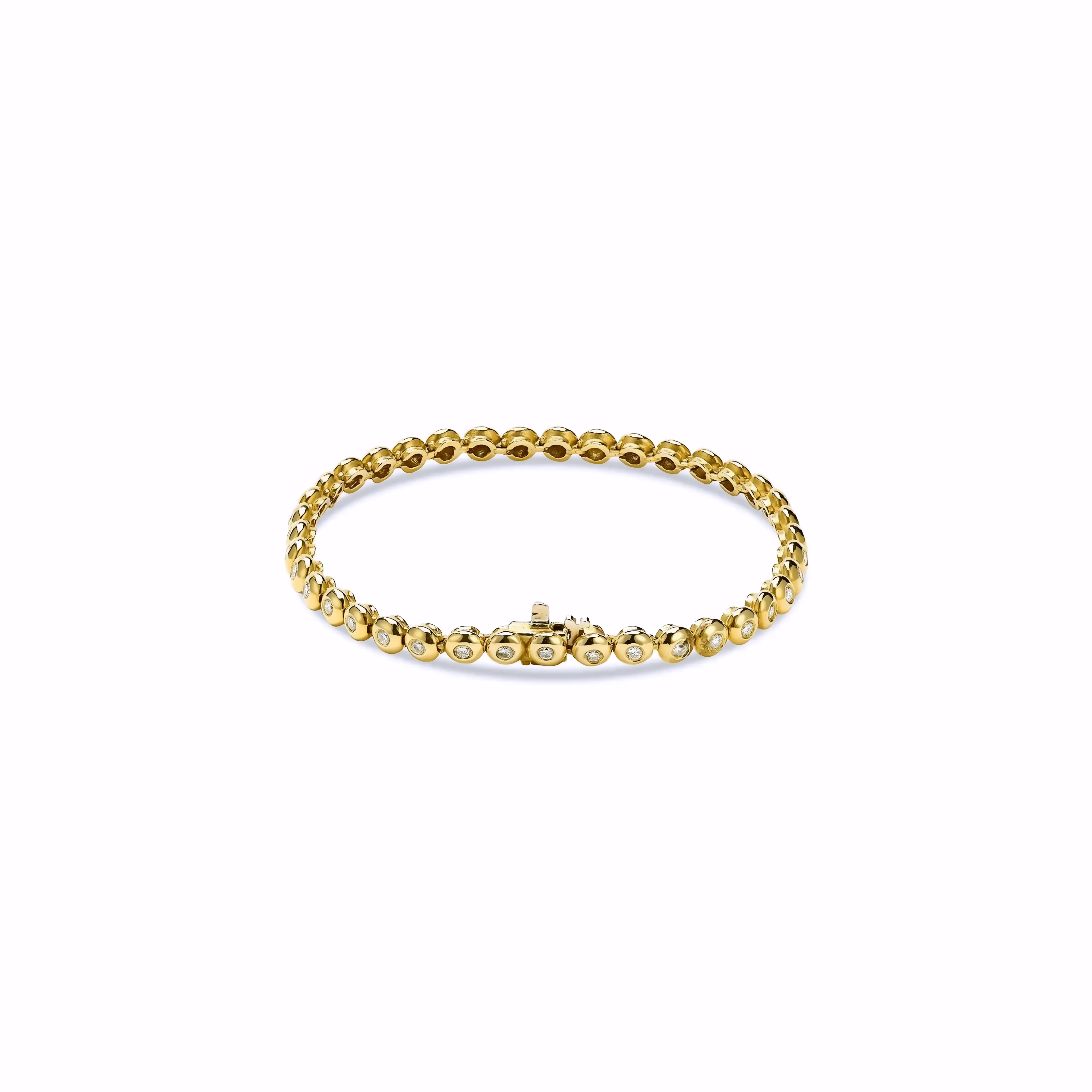 BEZEL SET DIAMOND BRACELET