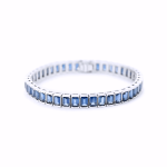 BLUE SAPPHIRE BEZEL SET BRACELET