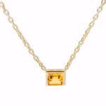 CITRINE PENDANT NECKLACE