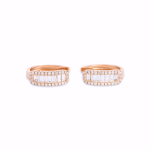 DIAMOND BAGUETTE HOOP EARRINGS