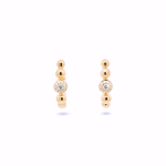 DIAMOND BALL EARRINGS