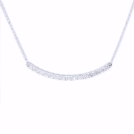 DIAMOND CURVED BAR NECKLACE