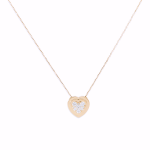 DIAMOND HEART CLUSTER NECKLACE