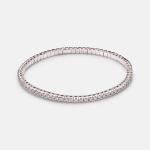 Diamond Tennis Stretch 18kt white gold bracelet with diamonds