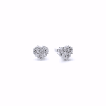 HEART CLUSTER DIAMOND EARRINGS