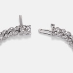 Mini 18kt white gold bracelet with diamonds