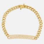 Mini Me 18kt gold bracelet with diamonds