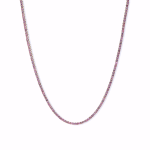 PINK SAPPHIRE TENNIS NECKLACE