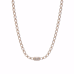 ROSE GOLD SINGLE DIAMOND NECKLACE