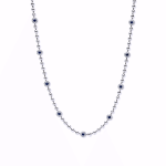 SAPPHIRE BALL NECKLACE