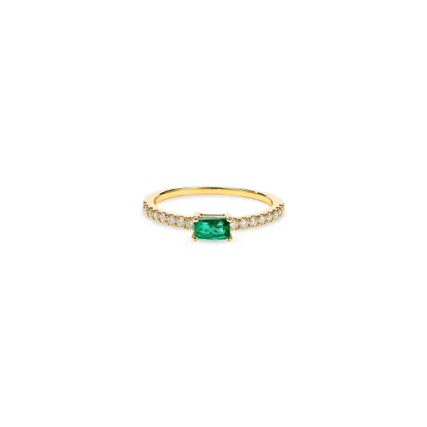 Single Emerald Ring