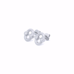 UMLAUT FULL DIAMOND HUGGIE EARRINGS