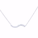 WAVY DIAMOND PENDANT NECKLACE