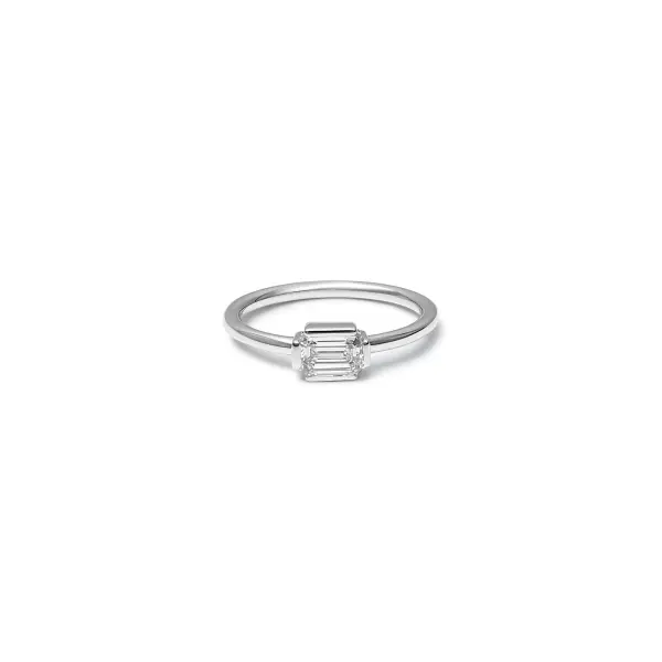 White Gold Mini Baguette Ring